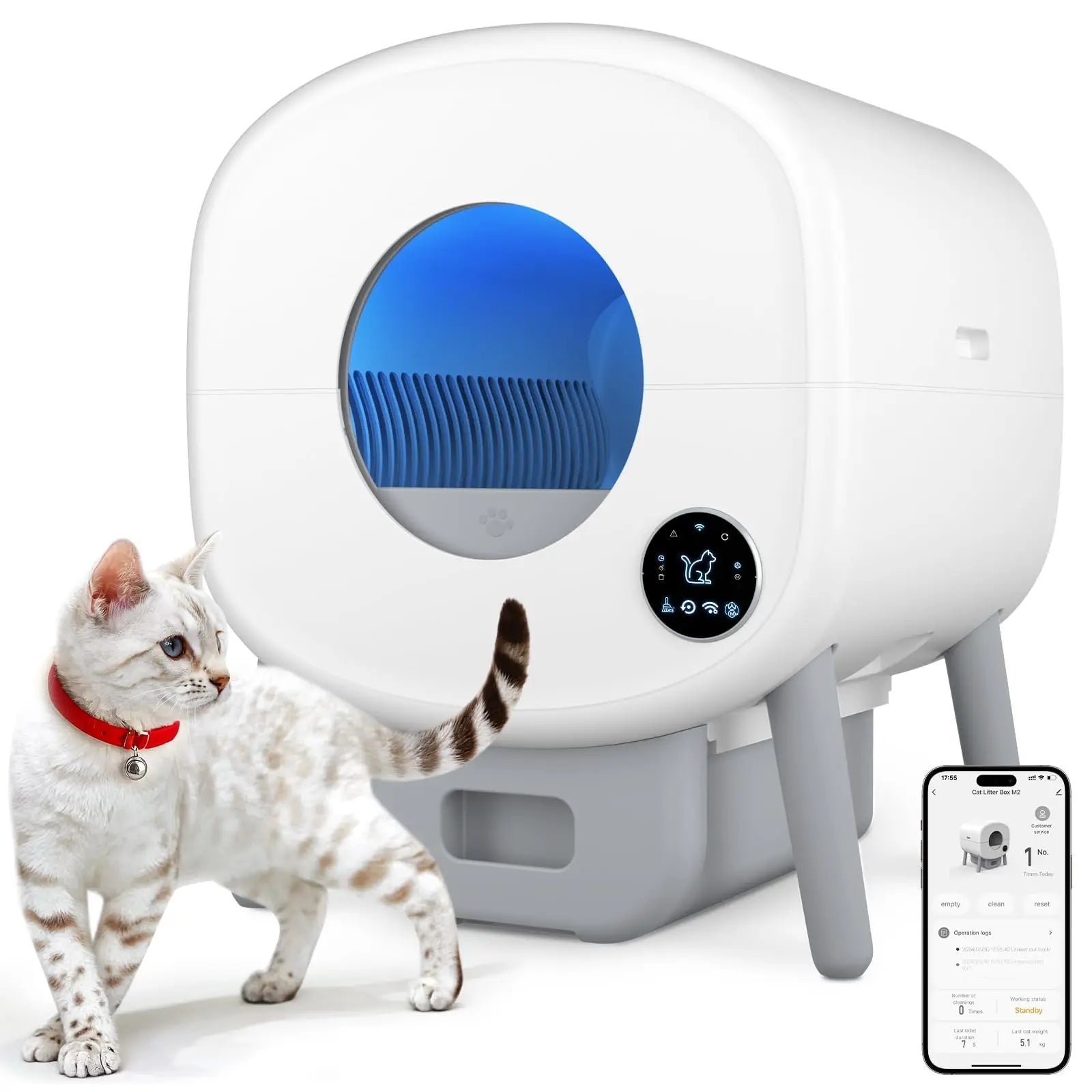 Smart Self-Cleaning Cat Litter Box