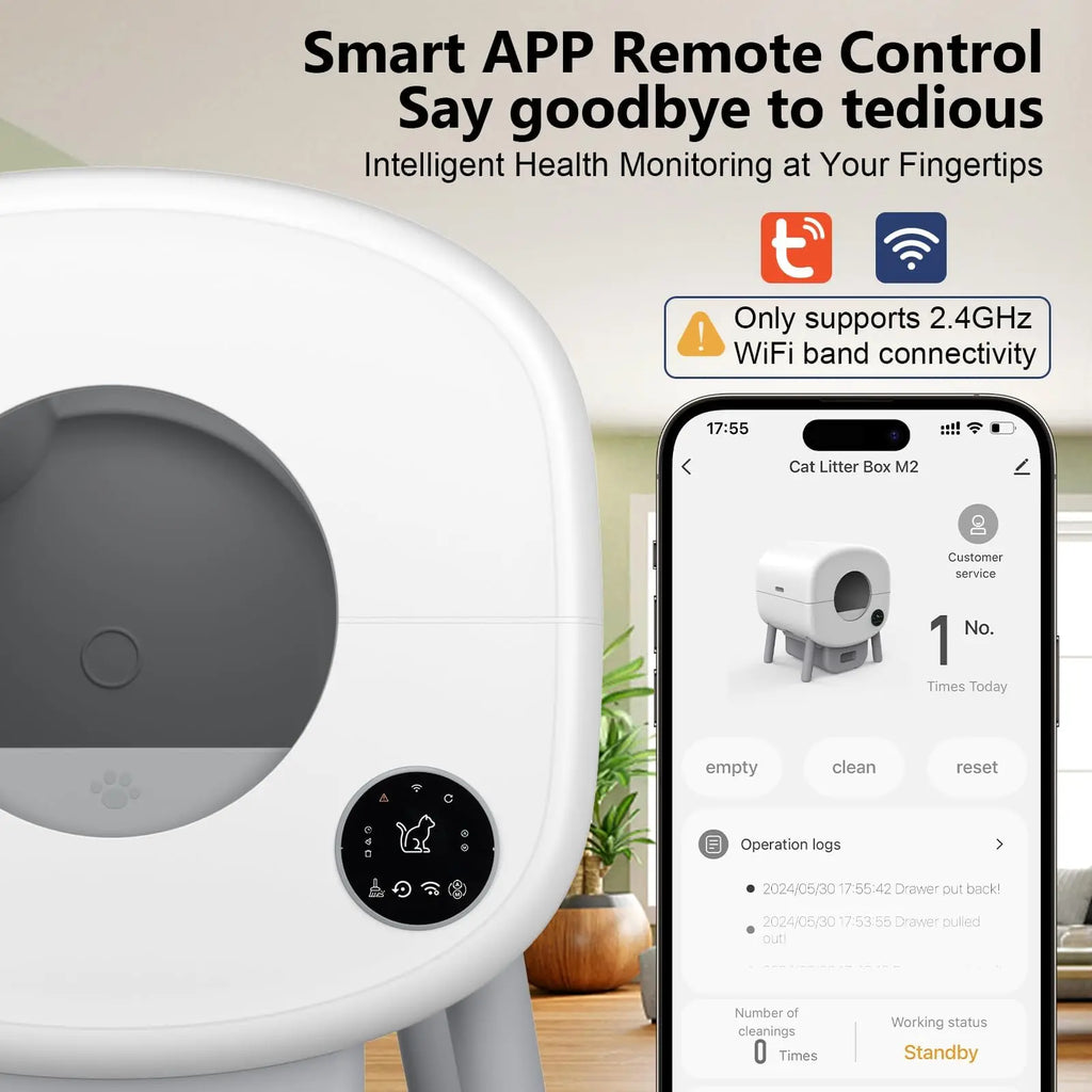Smart Self-Cleaning Cat Litter Box