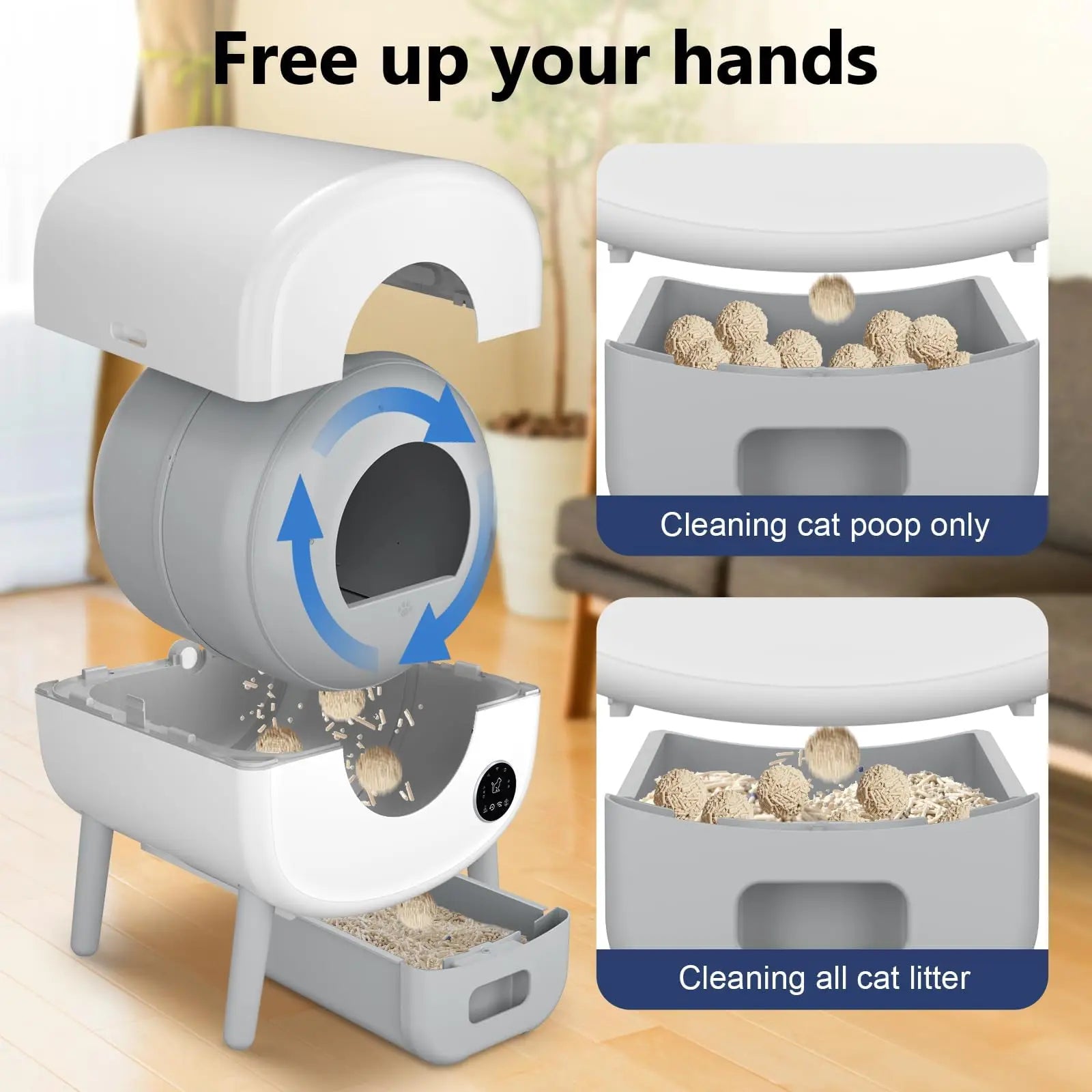 Smart Self-Cleaning Cat Litter Box
