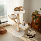 Modern Cat Tree with Scratching Post