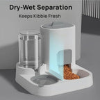 Automatic Pet Feeder and Water Dispenser Set