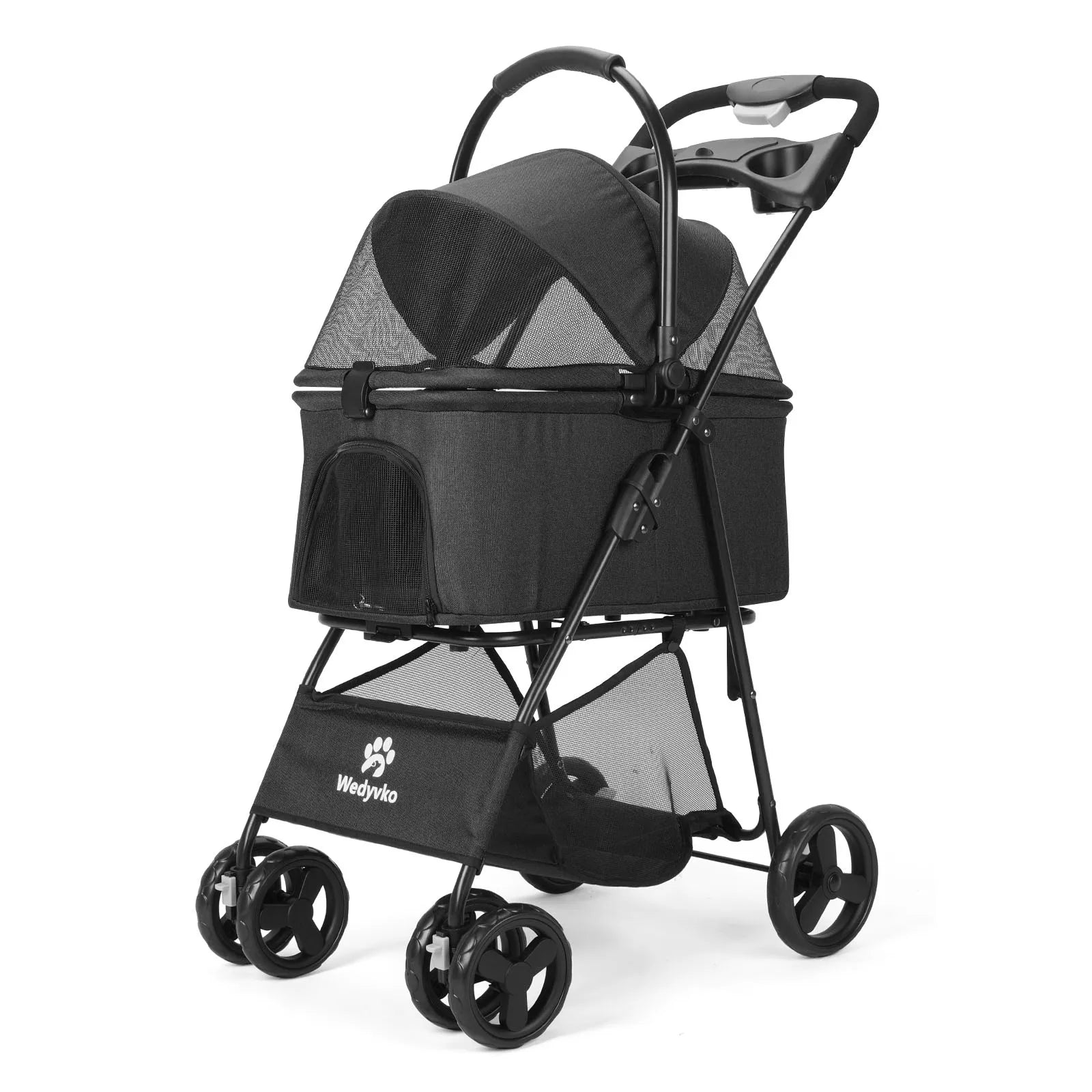 3-in-1 Pet Stroller with Removable Carrier