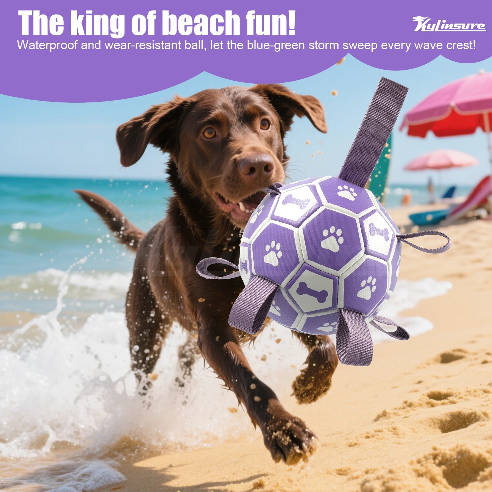 Dog Soccer Ball with Straps, Puppy Birthday Gifts,