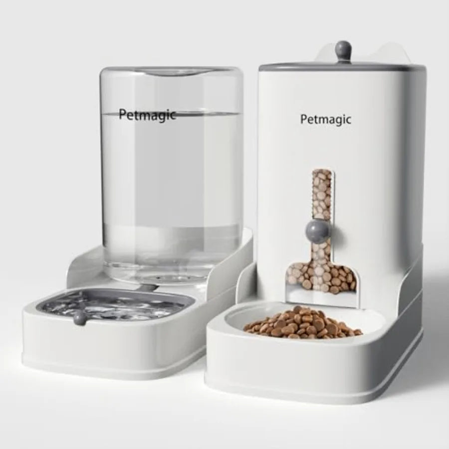Gravity Cat Feeder and Water Bowl Set.