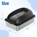 Large Cat Litter Box with Lid, Scoop, and Mat