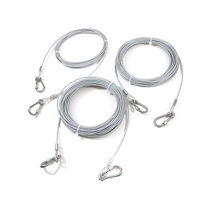 Double-headed Dog Leash with metal buckle