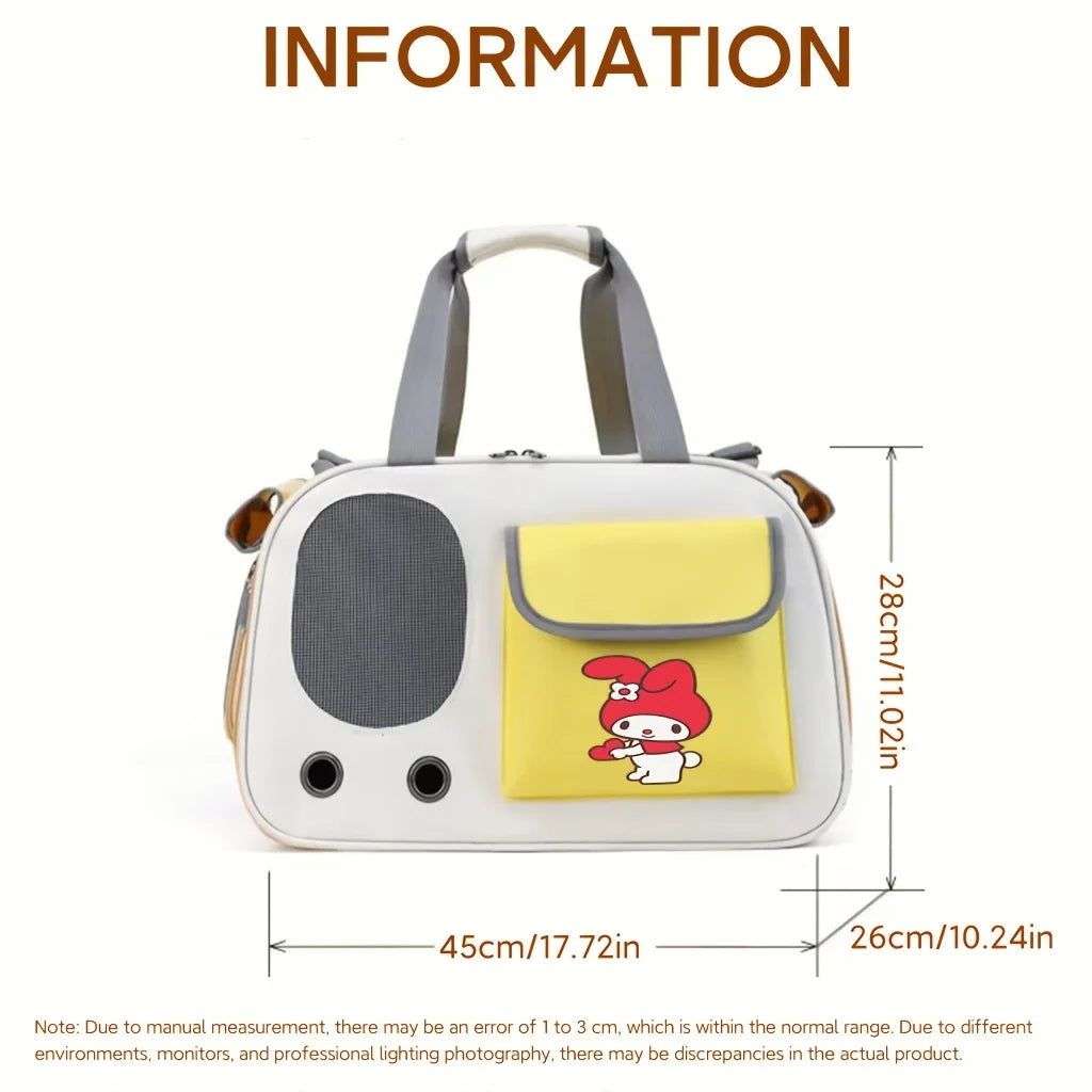 Melody Themed Backpack for Small Dogs & Cats