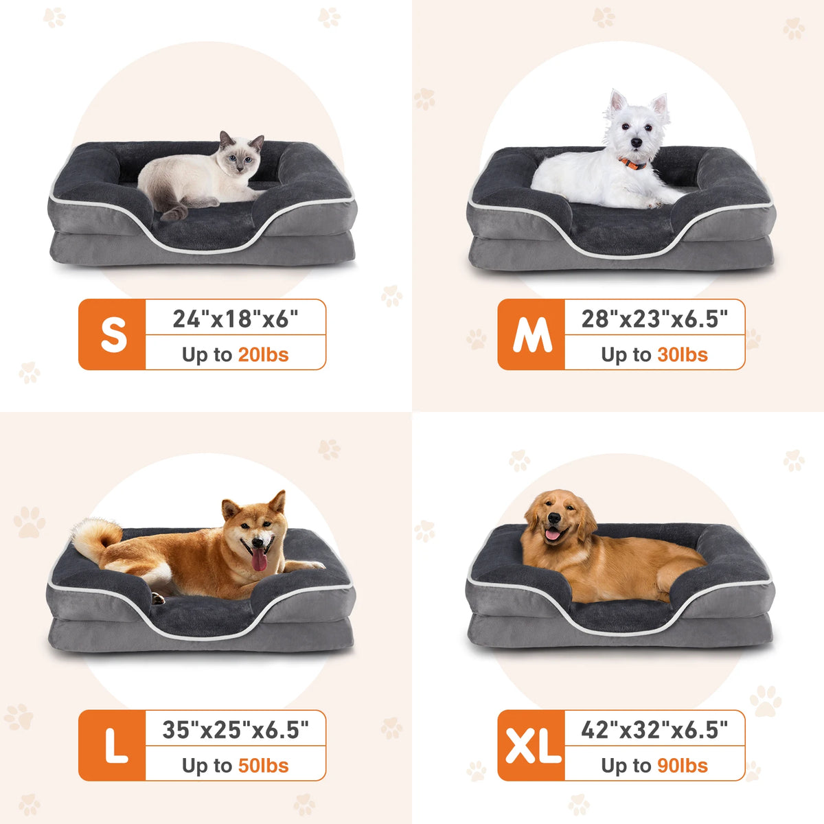 Washable Orthopedic Pet Sofa