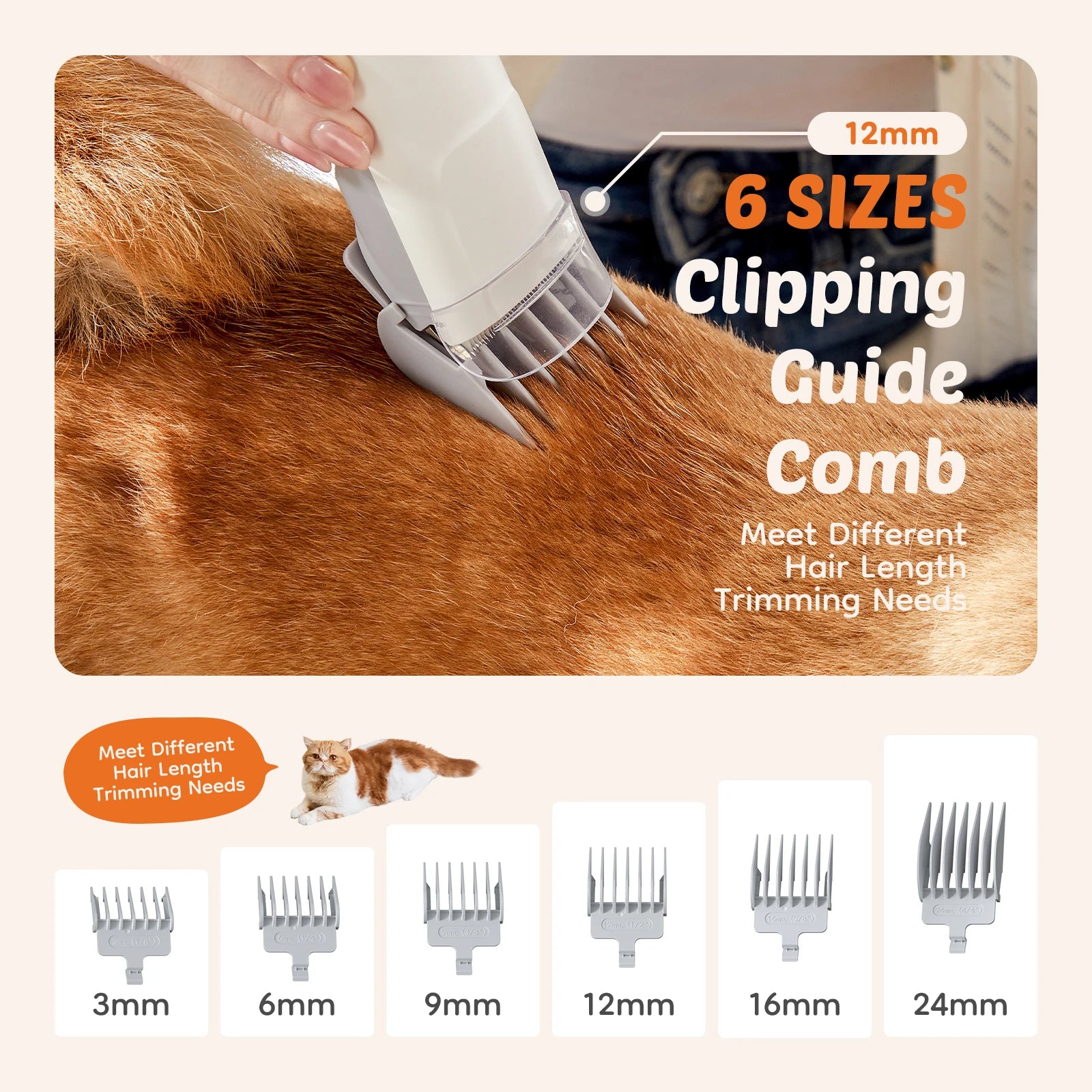 Professional Pet Grooming Vacuum Kit 3 Suction Modes