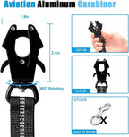 Reflective Shock Absorbing Pet Leashes with Car Seatbelt