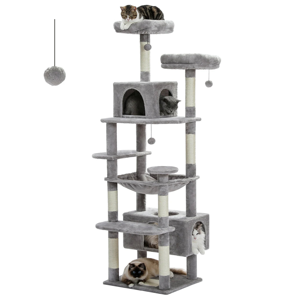 Cat Tower for Indoor With Scratching Posts