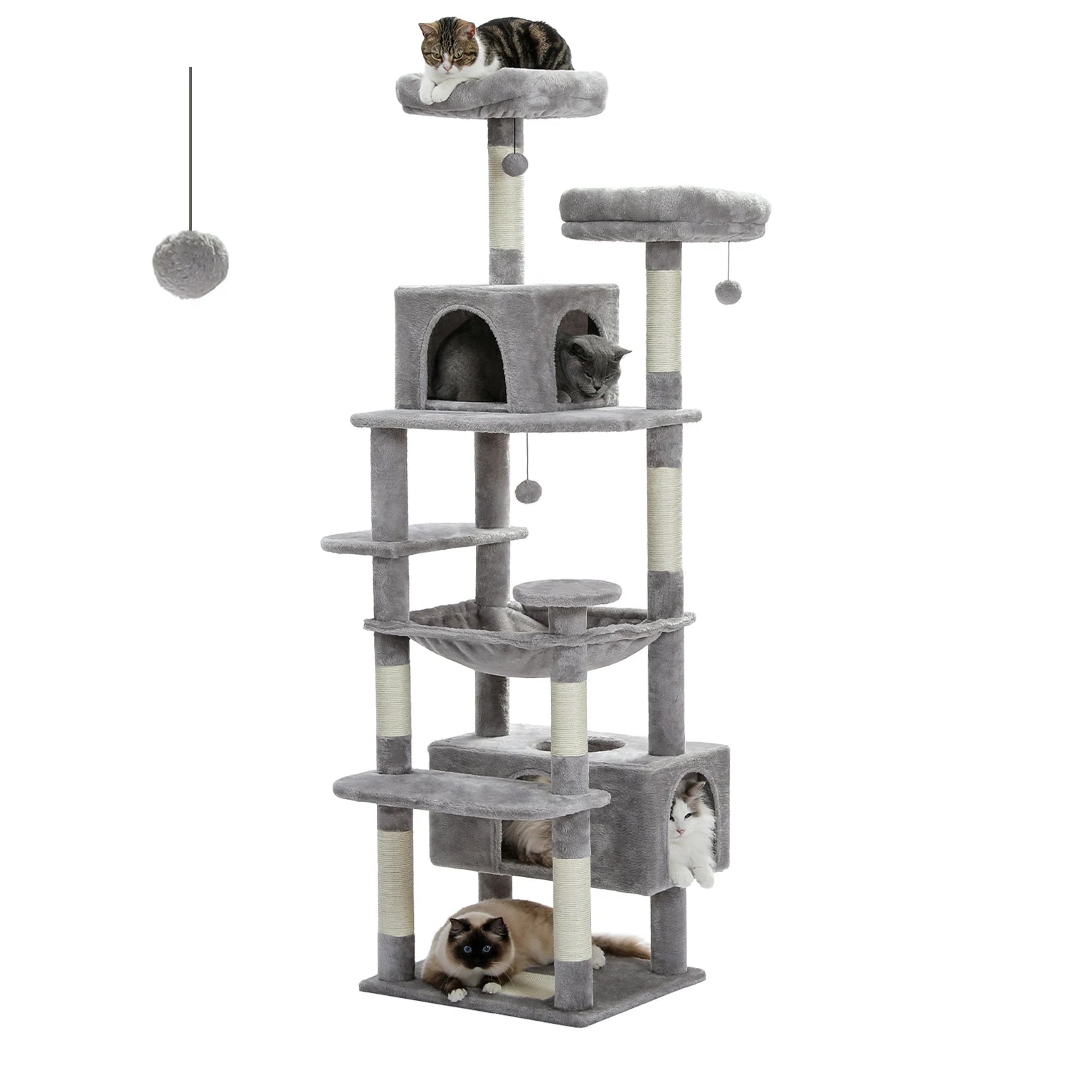 Cat Tower for Indoor With Scratching Posts
