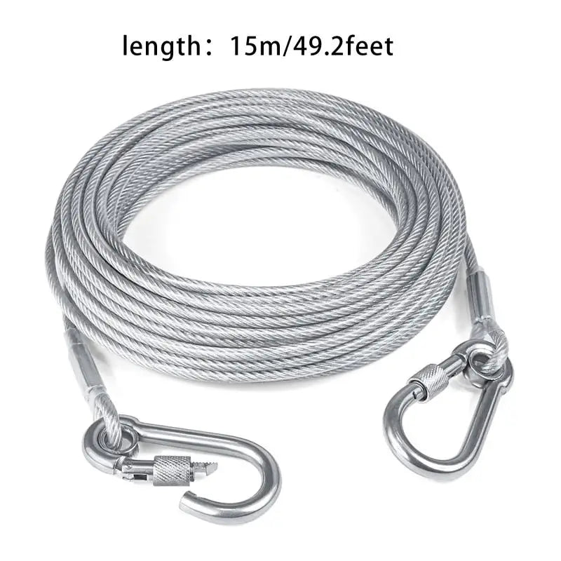 Double-headed Dog Leash with metal buckle