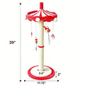 Cat Scratching Post with Hanging Toys 

39“ Tall Carousel Cat Scratching Post with Hanging Toys Cat Tree Tower with Rotating Top 17.7" Stable Base Interactive Toys For Indoor Kittens and Adult Cats Climbing