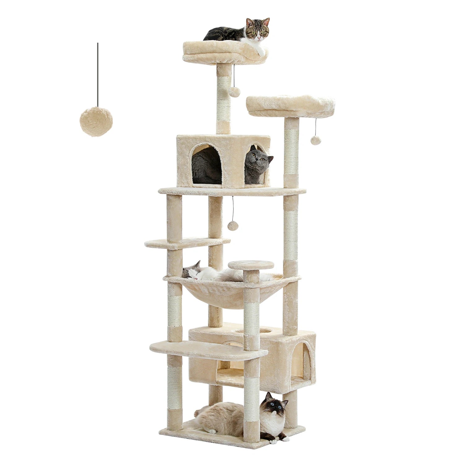 Cat Tower for Indoor With Scratching Posts