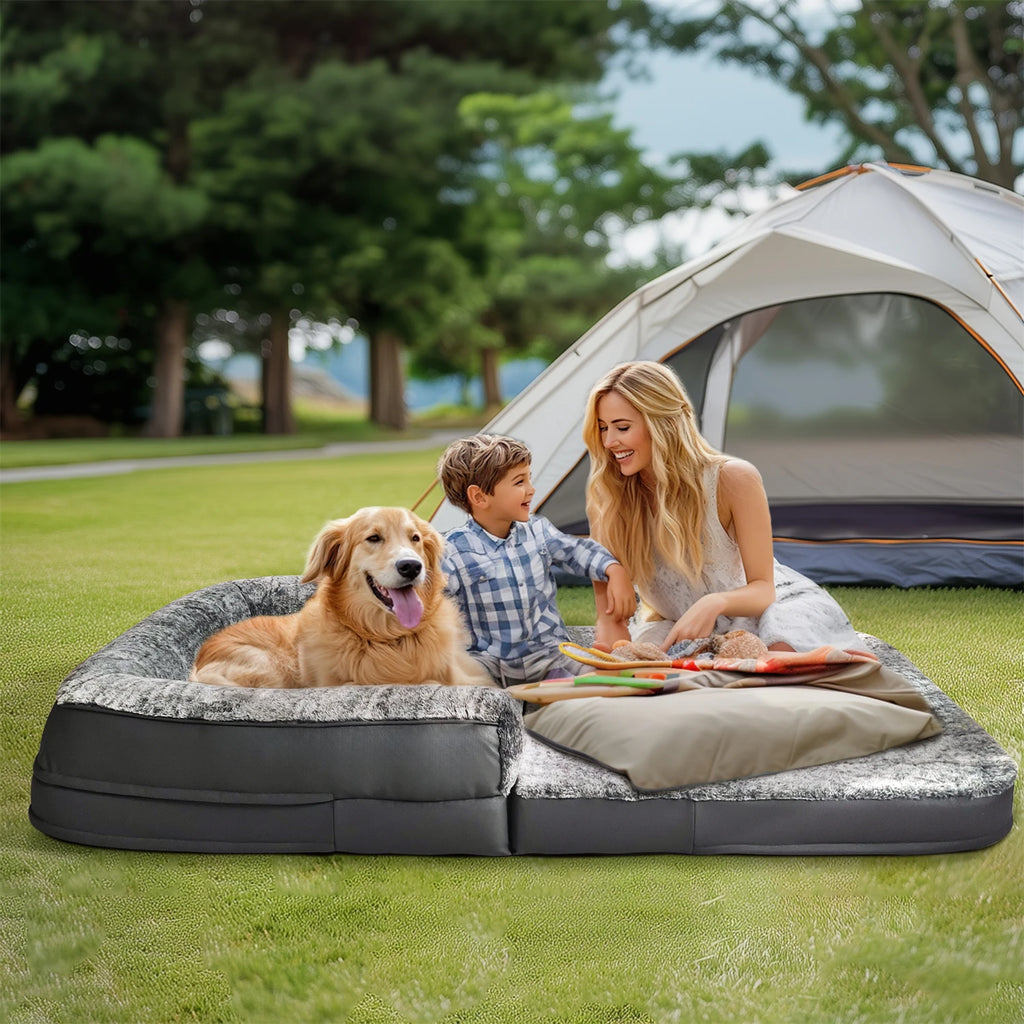 Orthopaedic and Foldable Human Dog Bed