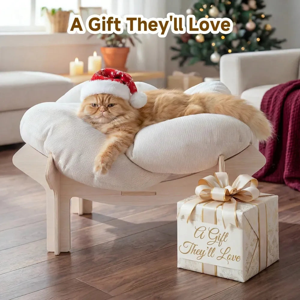 Flower-Shaped Pet Beds with Removable Cushion