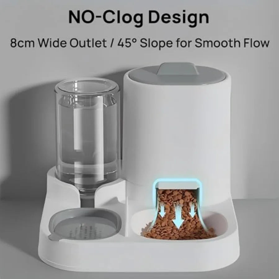 Automatic Pet Feeder and Water Dispenser Set