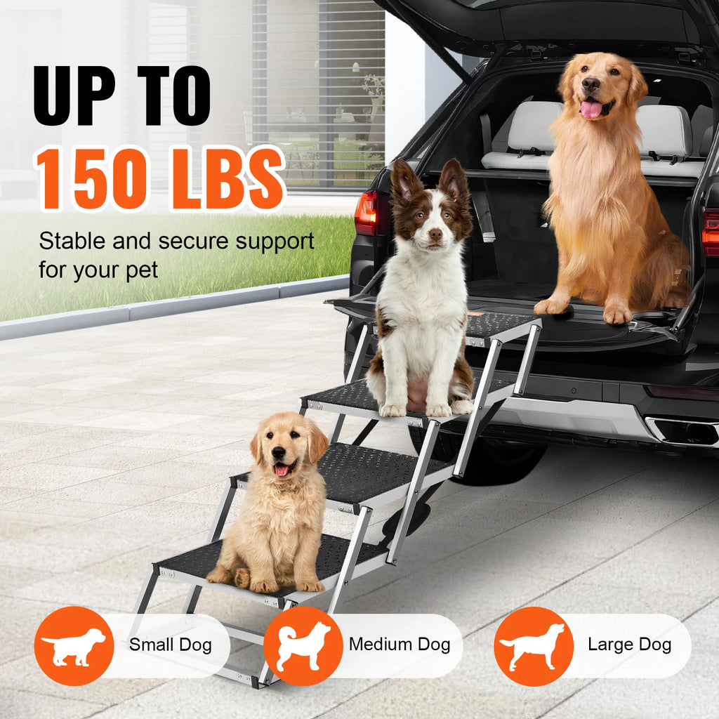 Foldable-Portable Pet Steps for SUV and Truck