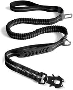 Reflective Shock Absorbing Pet Leashes with Car Seatbelt