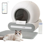 Self-Cleaning Cat Litter Box w/Litter Mat&Trash Bags,
