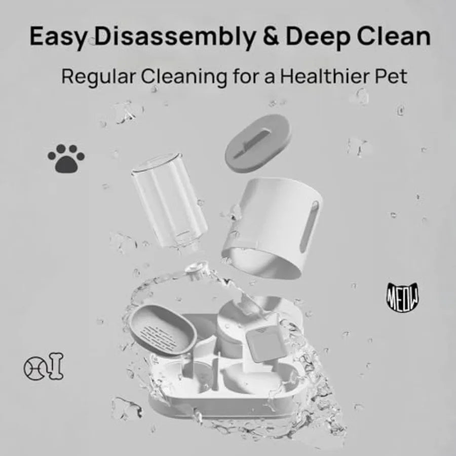 Automatic Pet Feeder and Water Dispenser Set