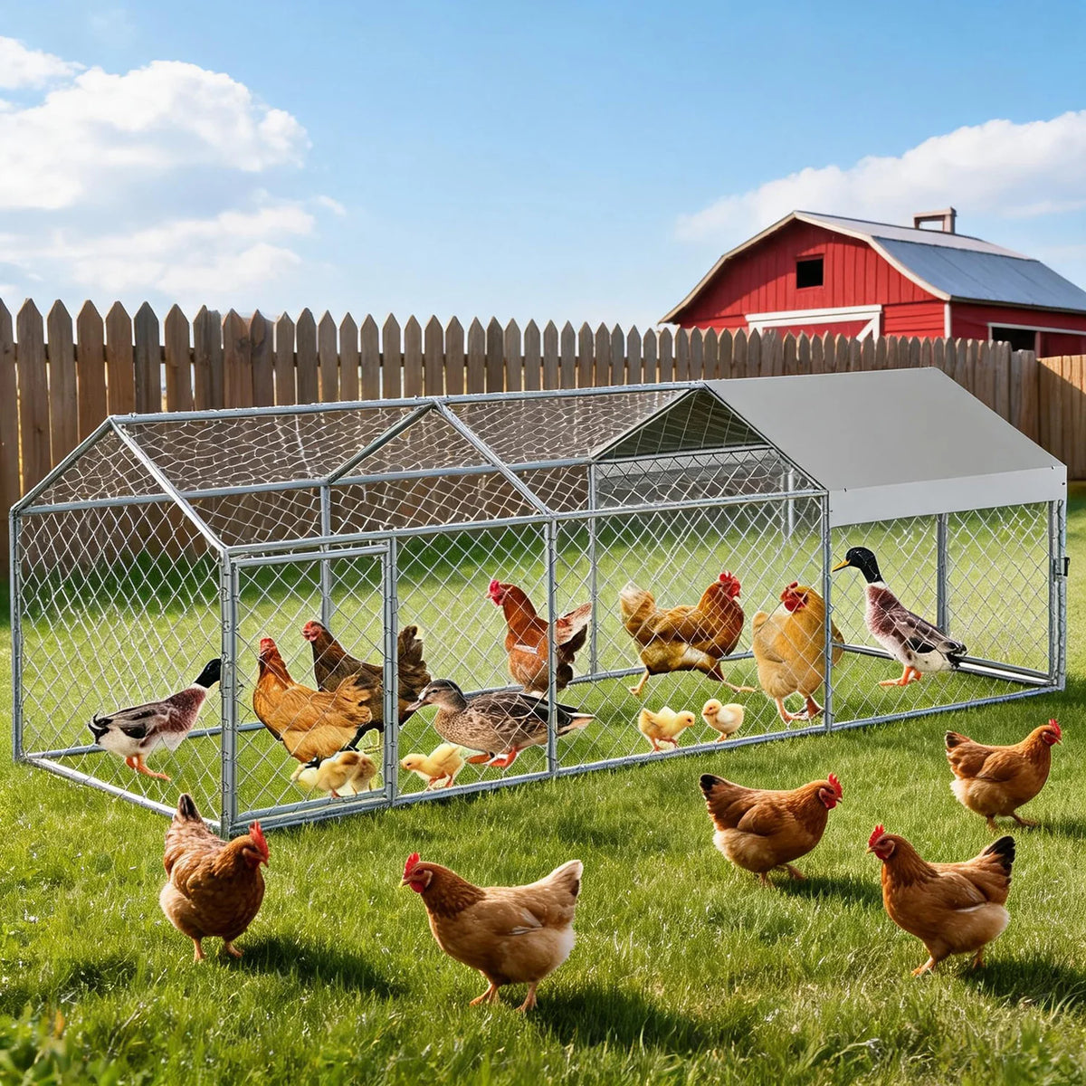 Portable Poultry Cage For Ducks and Rabbits