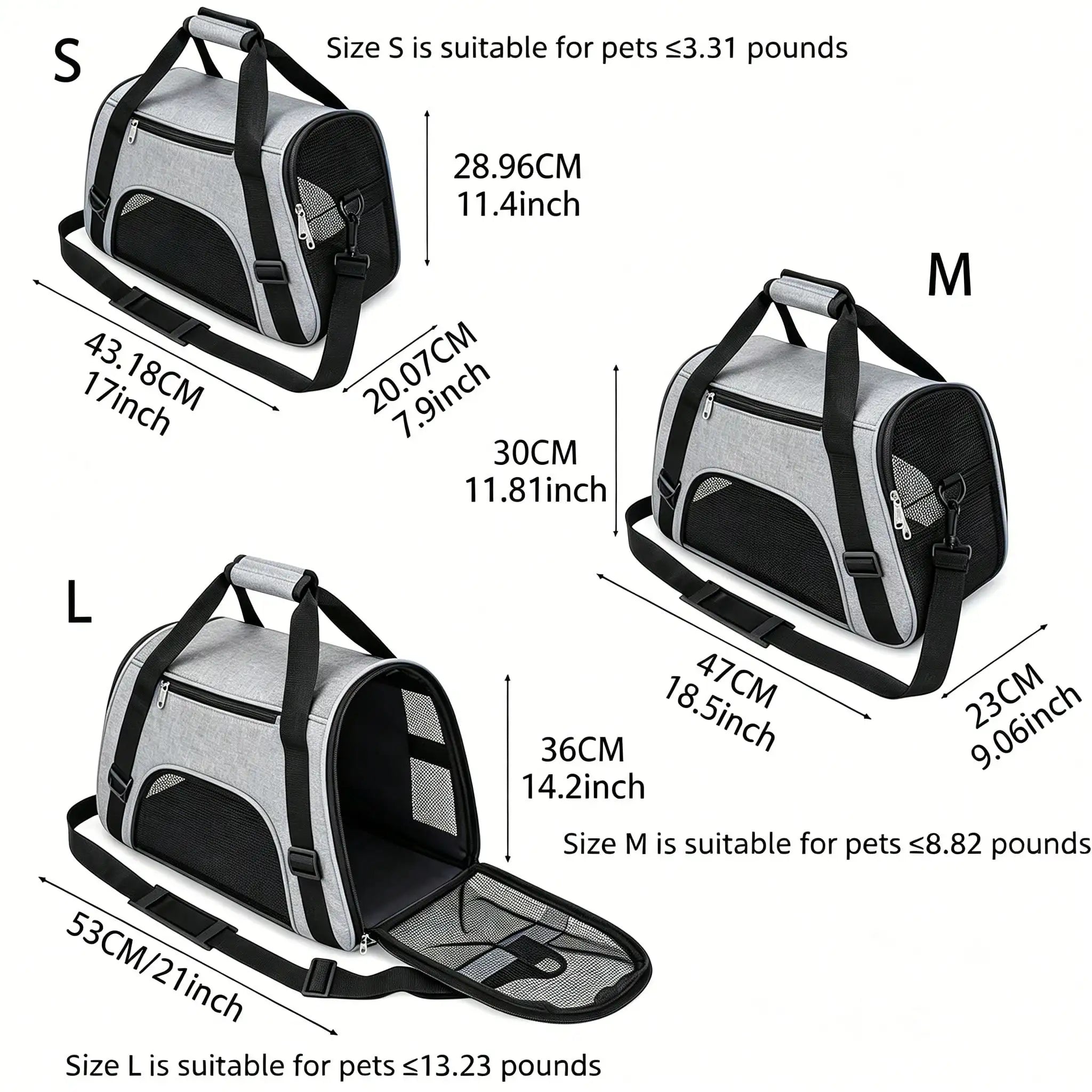 Pet Travel Carriers Collapsible