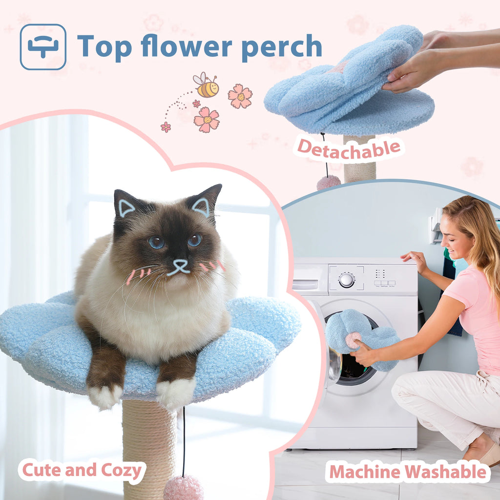 Cat Tower with Sisal Scratching Posts