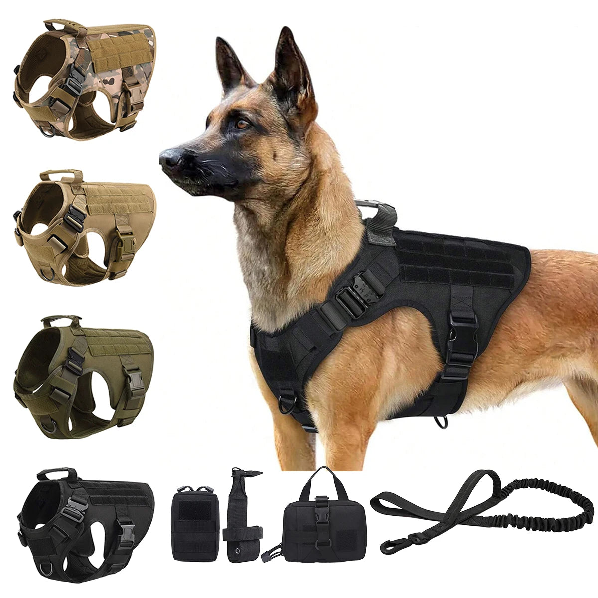 German Shepherd Training  Harness Collar Leash