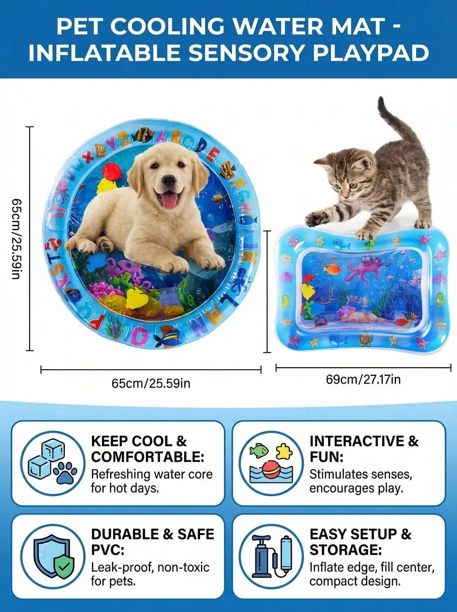 Inflatable Water Filled Pet Cooling Play Mat