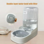 Gravity Cat Feeder and Water Bowl Set.