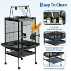 Extra Large Bird Cage with Rolling Stand