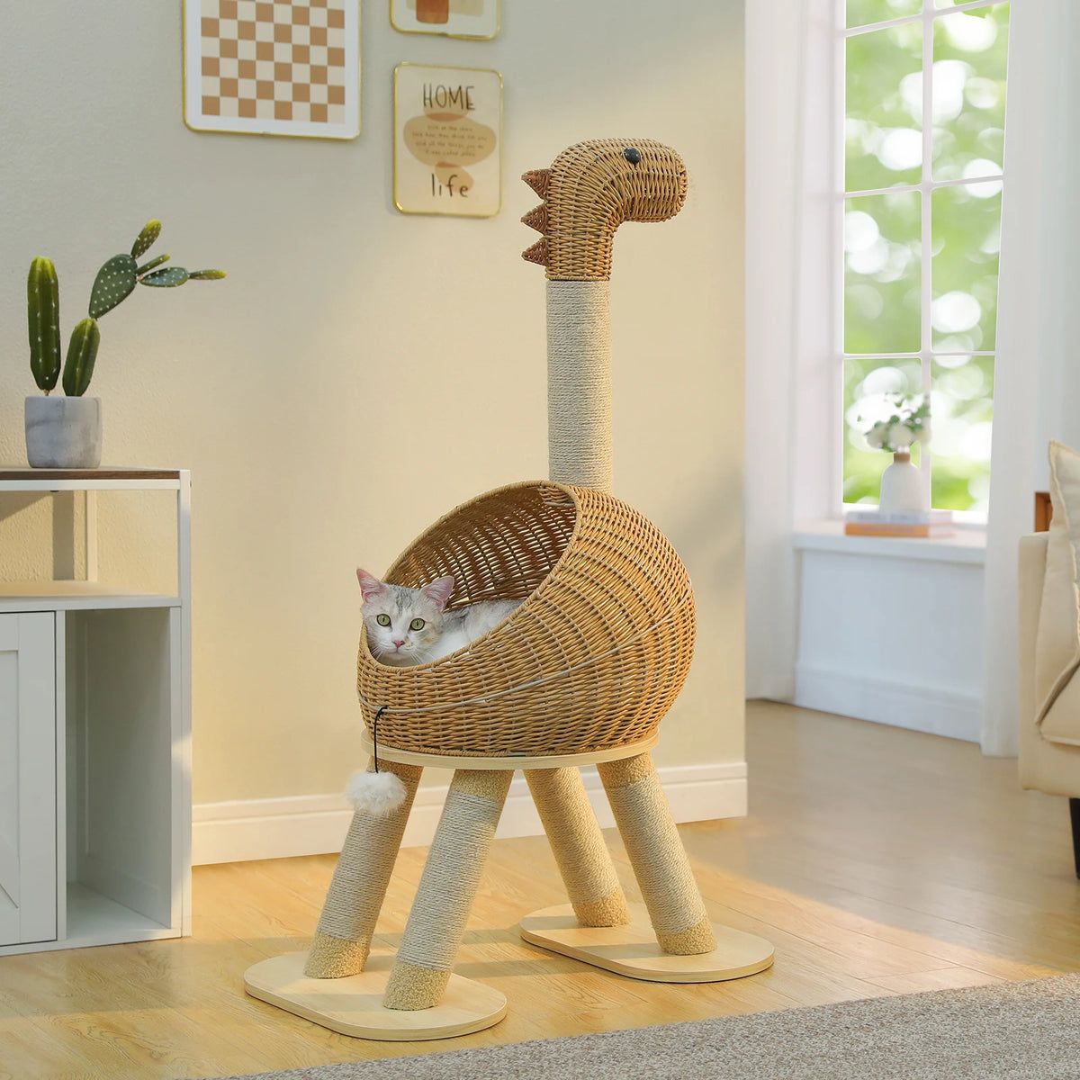 Dinosaur Cat Tree Scratching Post