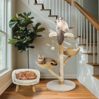 Modern Cat Tree with Scratching Post