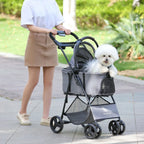 3-in-1 Pet Stroller with Removable Carrier