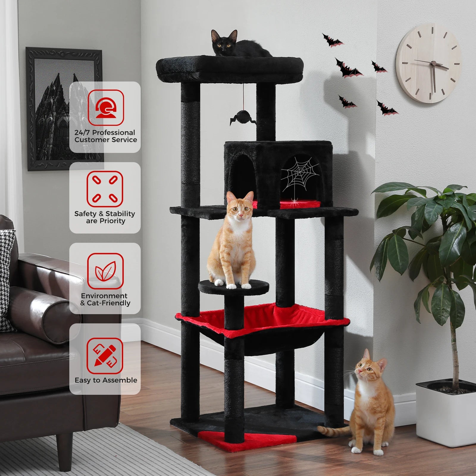 Cat Tree with Large Hammock