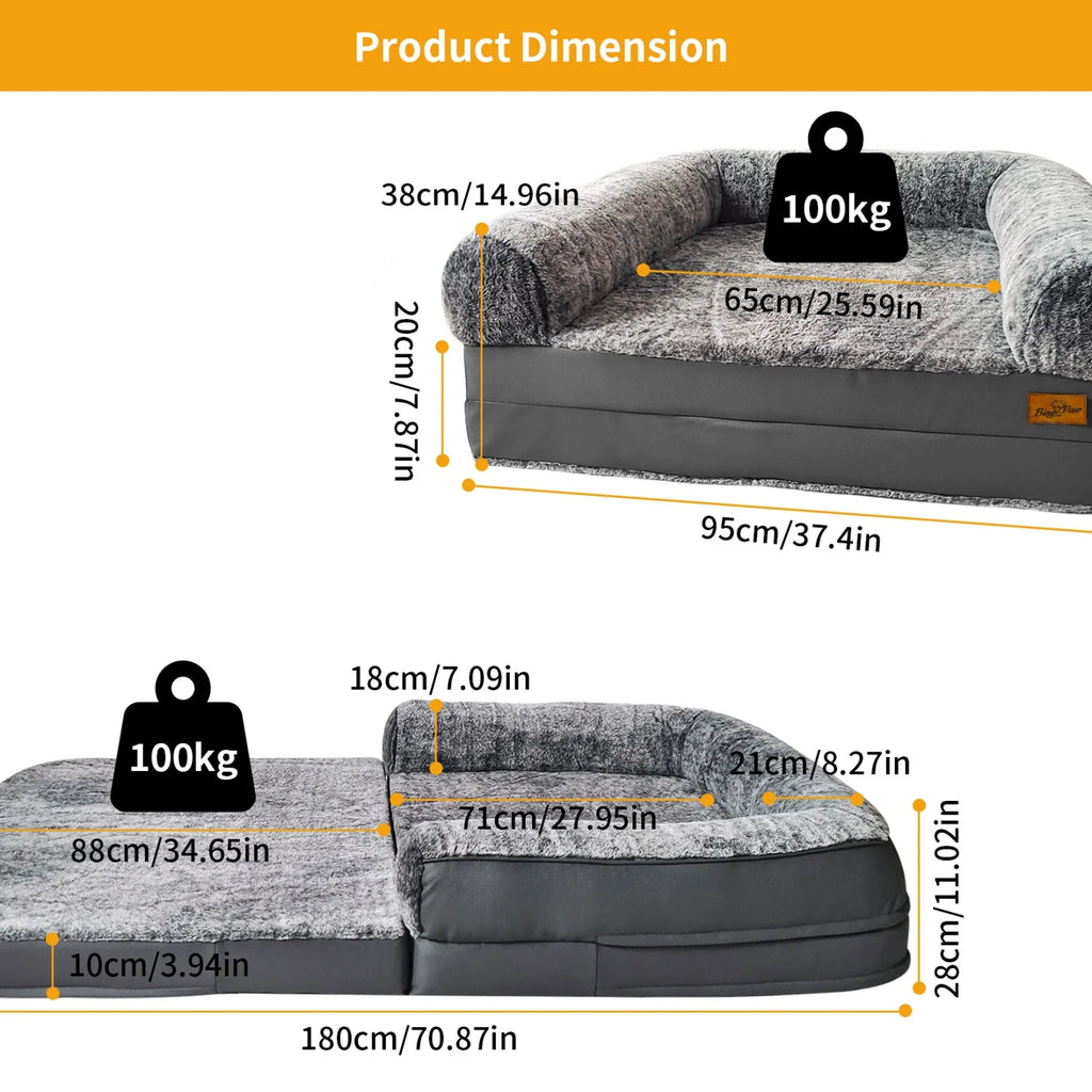 Orthopaedic and Foldable Human Dog Bed