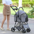 3-in-1 Pet Stroller with Removable Carrier