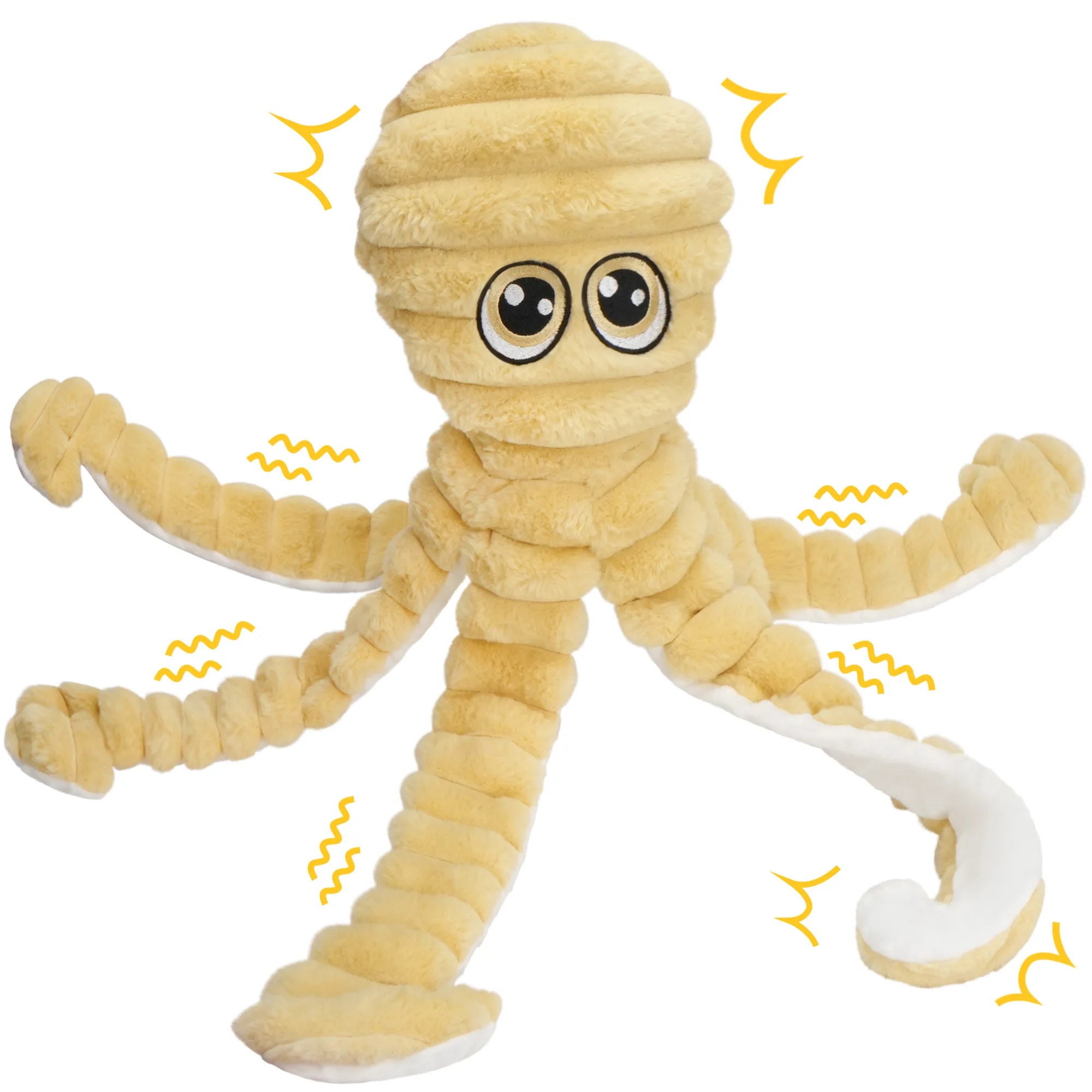 Octopus Design Pet Grinding Teeth Squeaky Toy