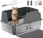 Splash & Leak-proof  Cat Litter Box