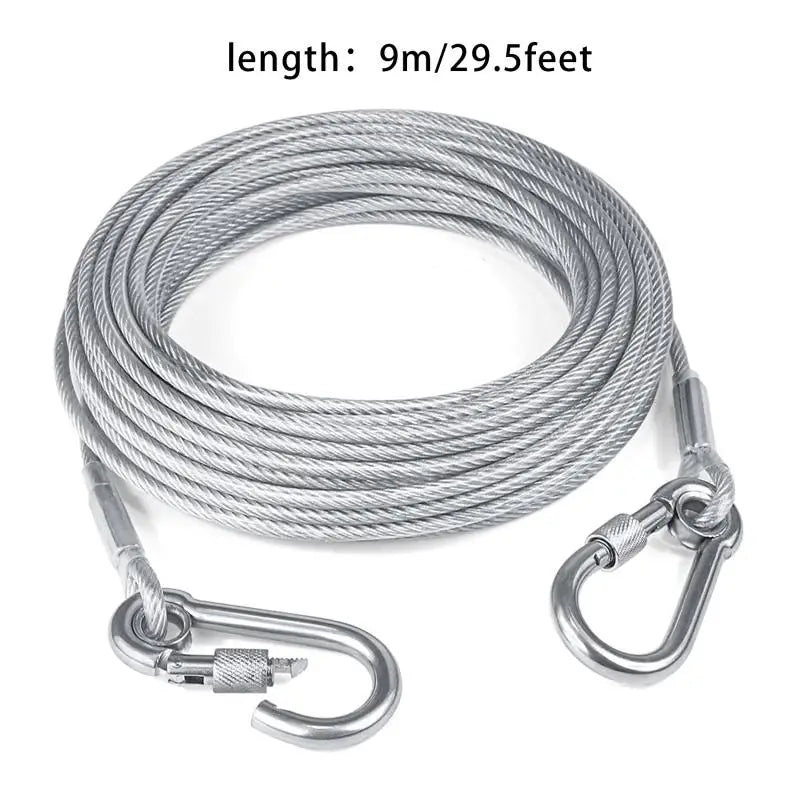 Double-headed Dog Leash with metal buckle