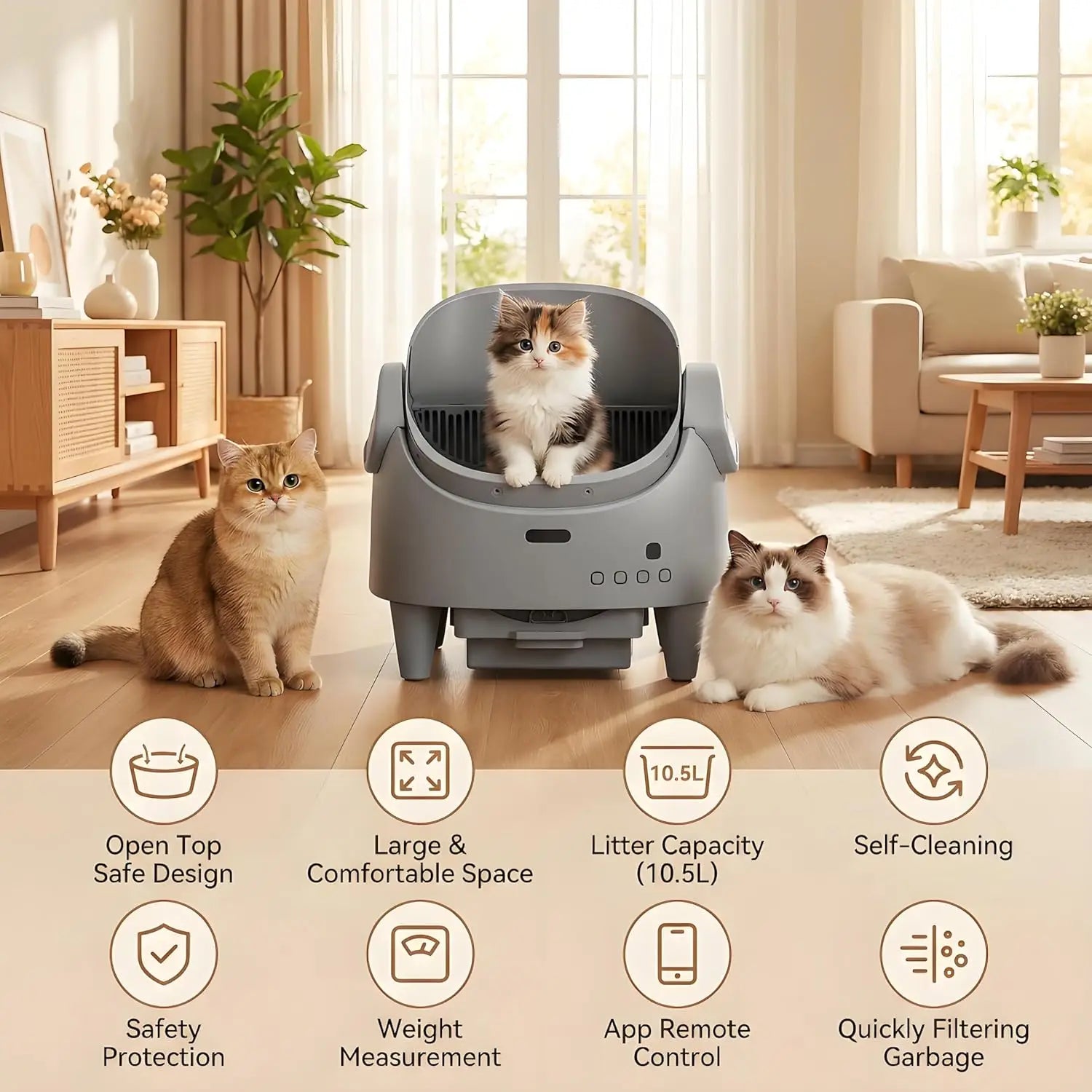 Oder Removal, Automatic Cat Litter Box