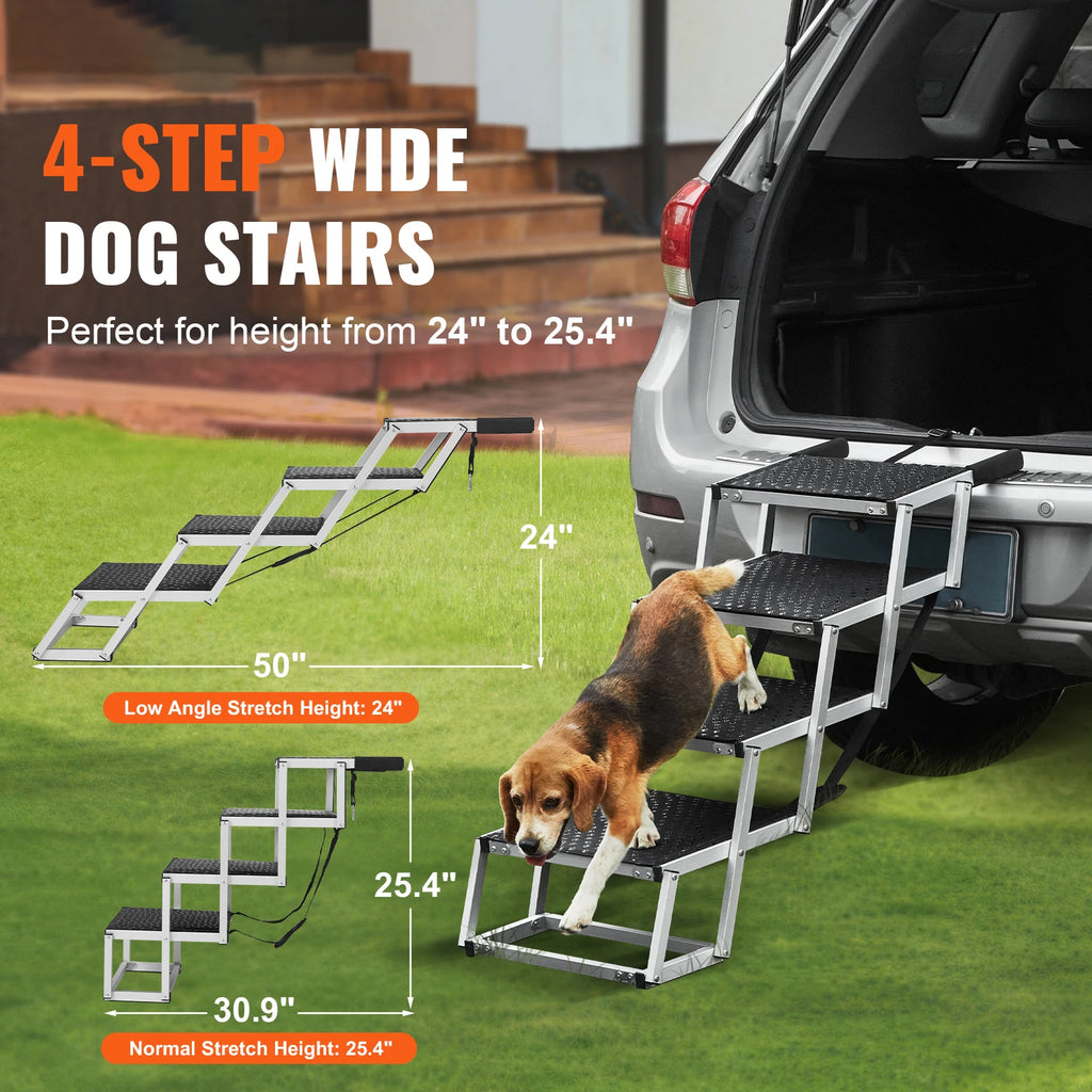 Foldable-Portable Pet Steps for SUV and Truck