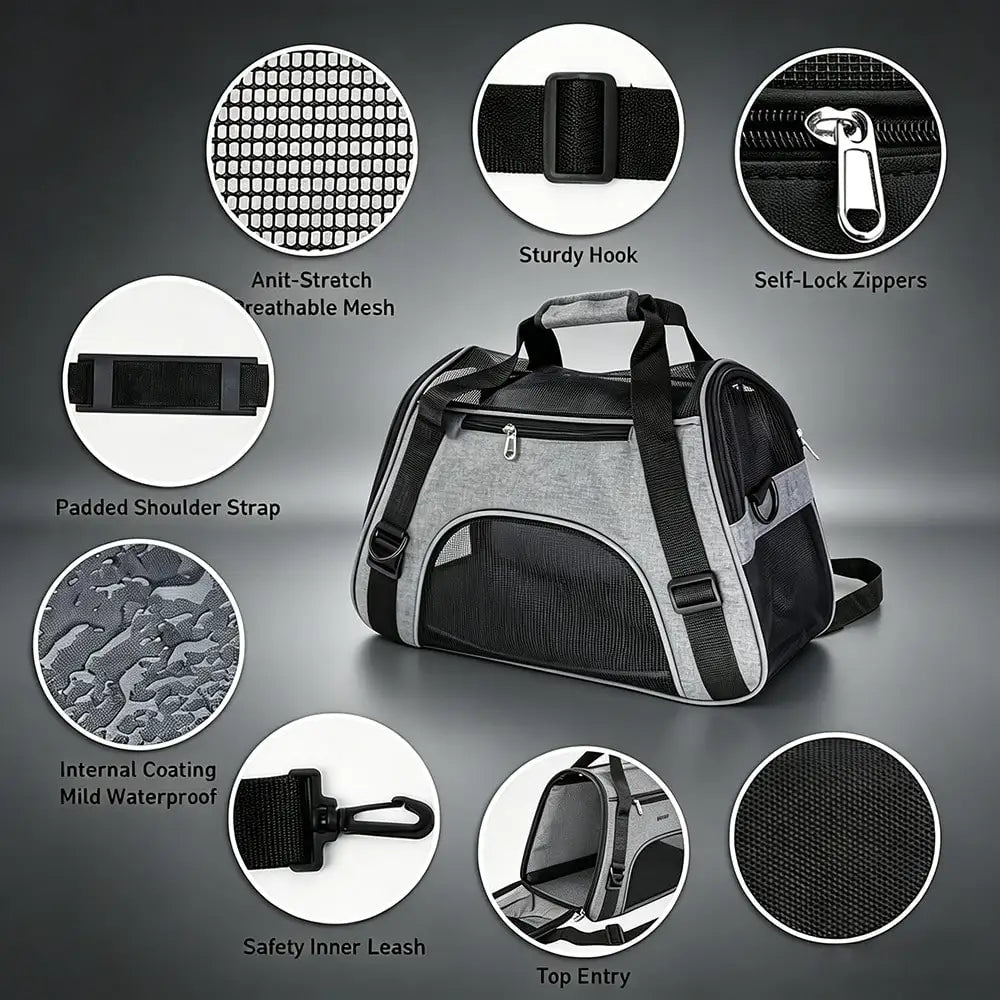 Pet Travel Carriers Collapsible