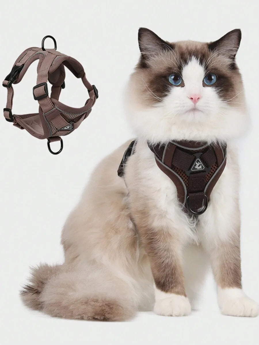 Reflective Pet Harness And Leash Set