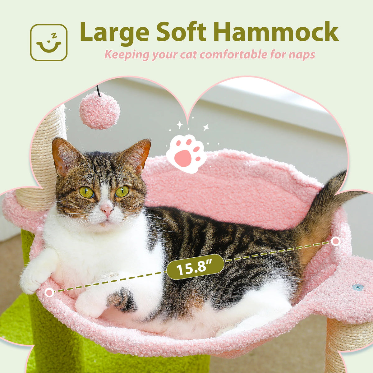 Cat Tower with Sisal Scratching Posts