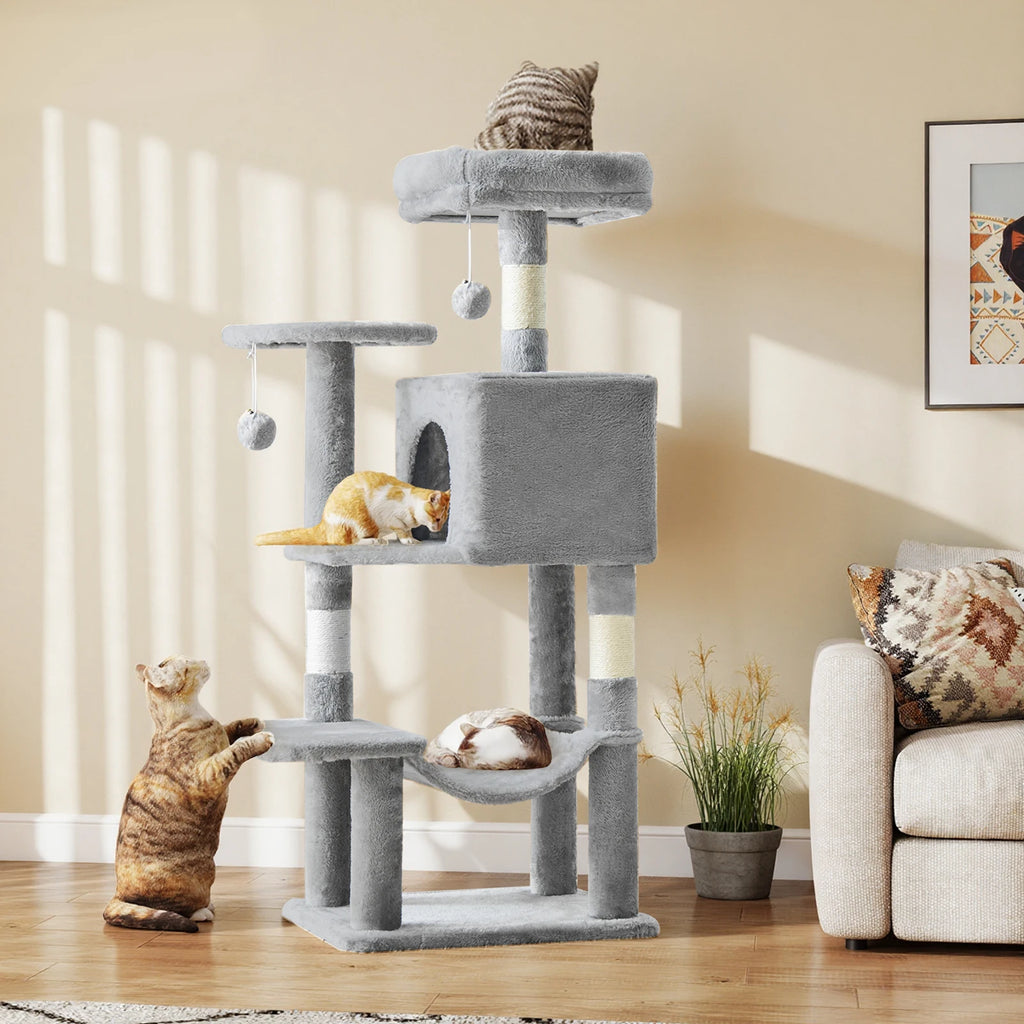 Multi-Level Cat Tree with Scratching Posts