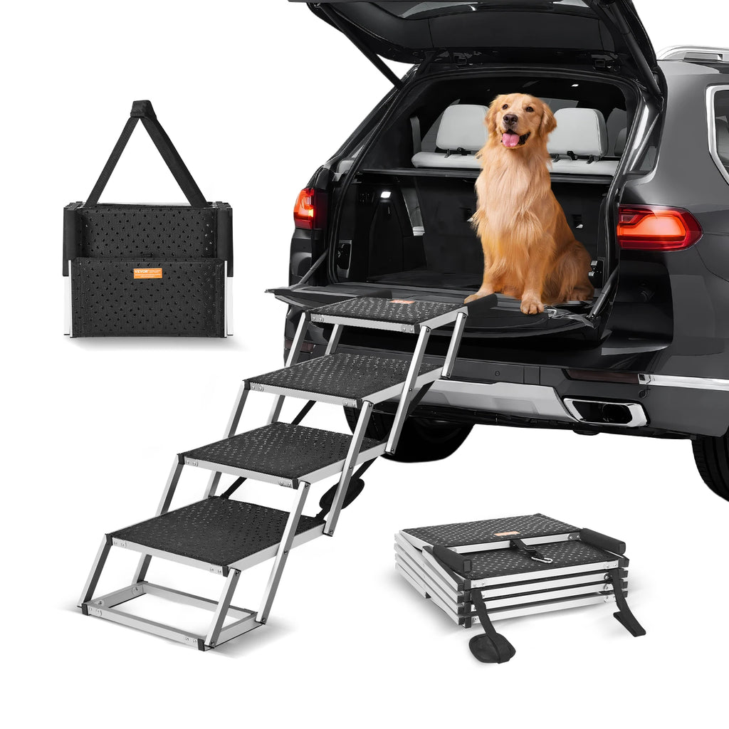 Foldable-Portable Pet Steps for SUV and Truck