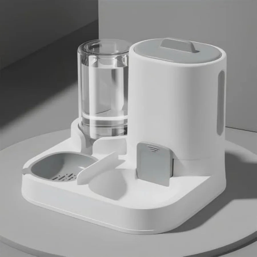 Automatic Pet Feeder and Water Dispenser Set